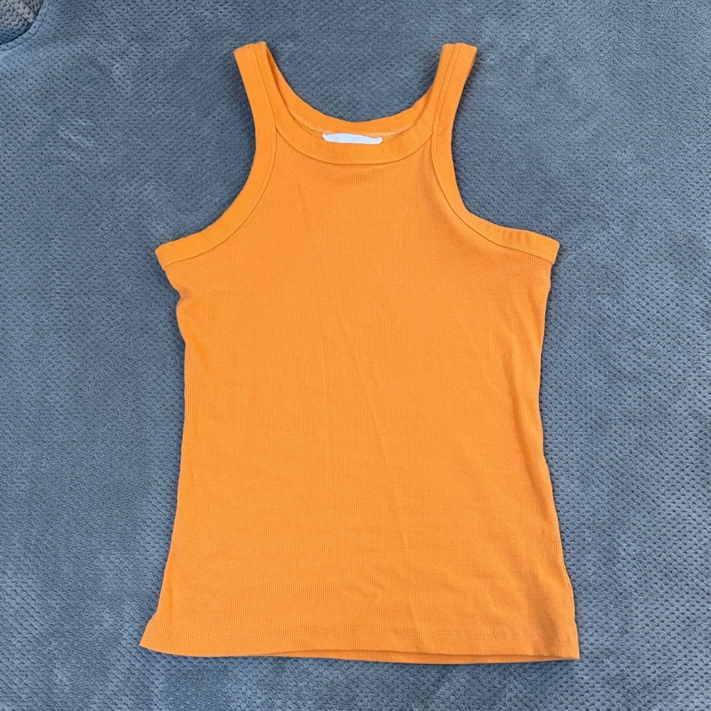 H&M Mustard Ribbed Tank Top